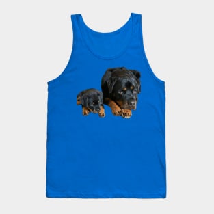 "Loyal Bond: Rottweiler Mothering" Tank Top